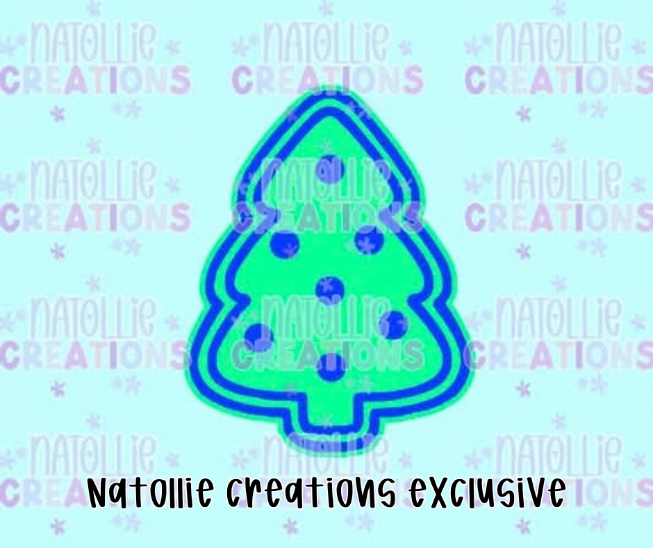 Christmas Tree Sugar Cookie Freshie Silicone Mold