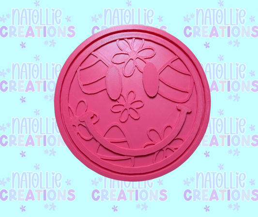 Floral Candy Corn Smiley Insert Freshie Silicone Mold