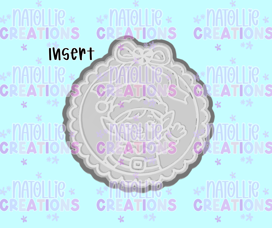 Elf Christmas Scallop Insert Freshie Silicone Mold