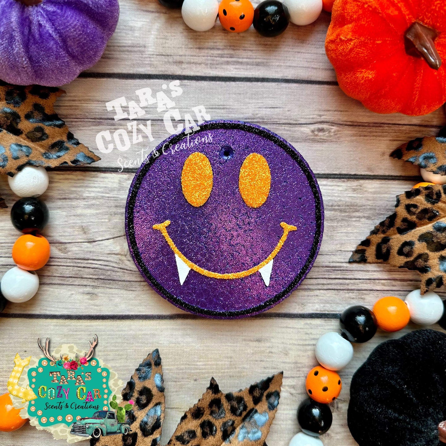 Vampire Smiley Face Freshie Silicone Mold