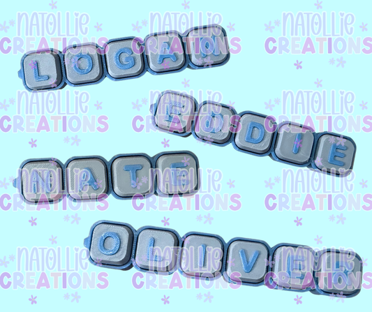 Clicker Name Keychain