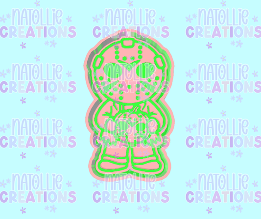 Masked Man W/ Pumpkin Freshie Silicone Mold