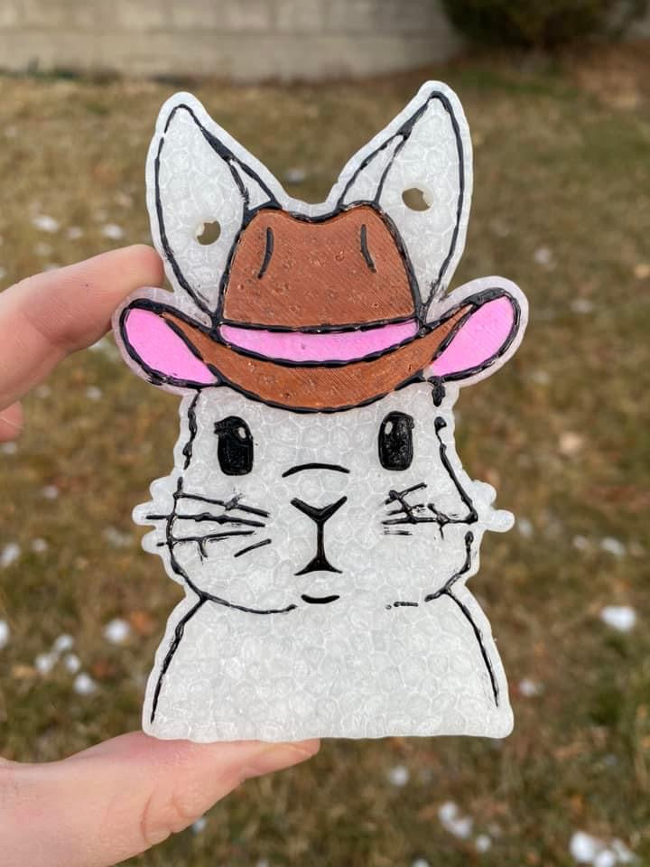 Cowboy Bunny Freshie Silicone Mold