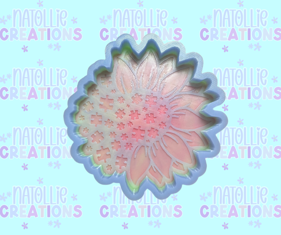 Autism Sunflower Freshie Silicone Mold