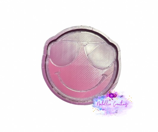 Smiley W/ Sunglasses Freshie Silicone Mold