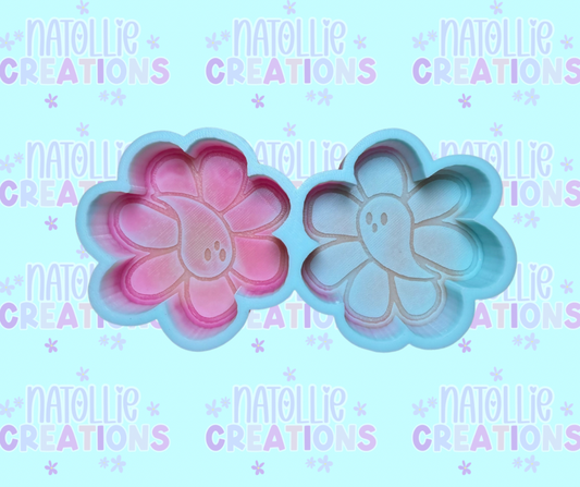 Ghost Daisy Clip Freshie Silicone Mold