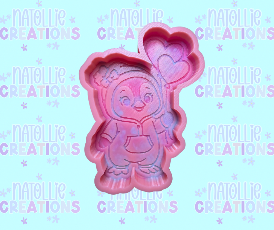 Vday Penguin Freshie Silicone Mold