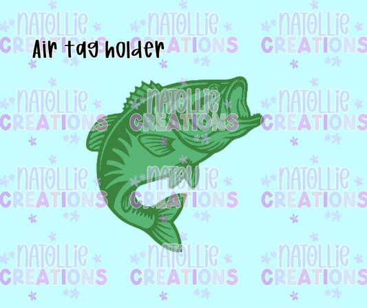 Fish Air Tag Holder Keychain