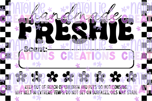 FLORAL - 3 x 2 Thermal Freshie Scent Labels