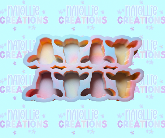 Cow Head Vent Clip / Freshie Sample / Wax Melt Freshie Silicone Mold