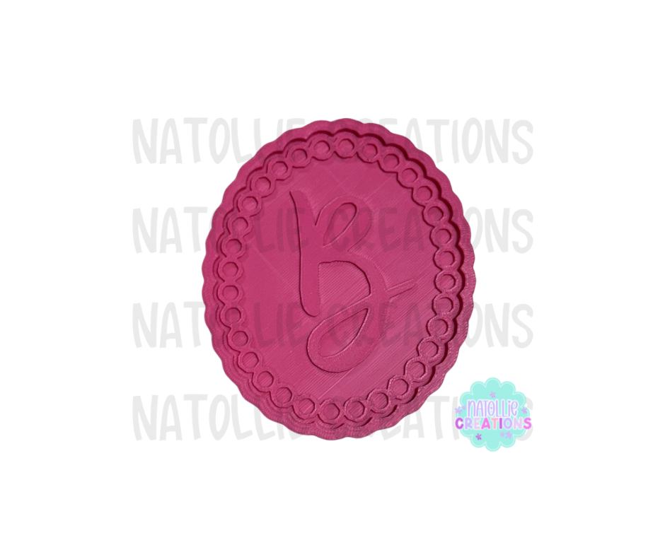 Turquoise Beaded Oval + Inserts Freshie Silicone Mold