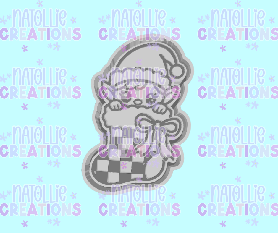 Elf In Stocking Freshie Silicone Mold