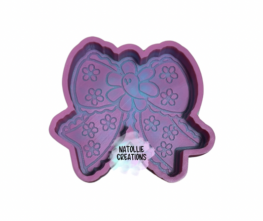 Ghost Floral Bow Freshie Silicone Mold