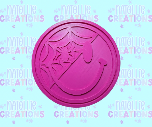 Spider Web Smiley Insert Freshie Silicone Mold