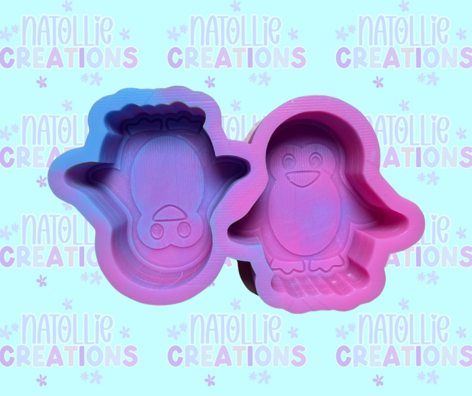 Penguin Vent Clip Freshie Silicone Mold