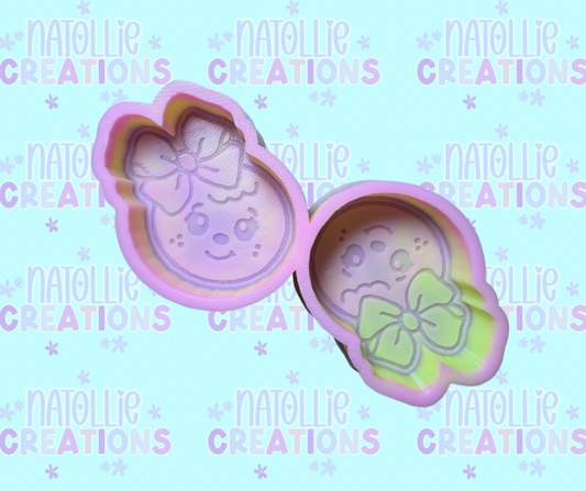 Boujee Gingerbread Head Vent Clip Freshie Silicone Mold