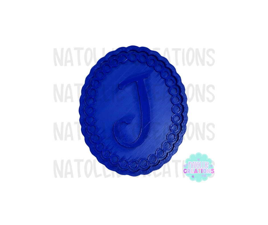 Turquoise Beaded Oval + Inserts Freshie Silicone Mold