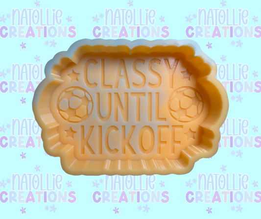 Soccer - Classy Until Kickoff Freshie Silicone Mold