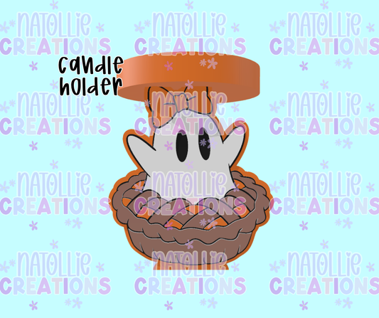 Pie Ghost Candle Holder