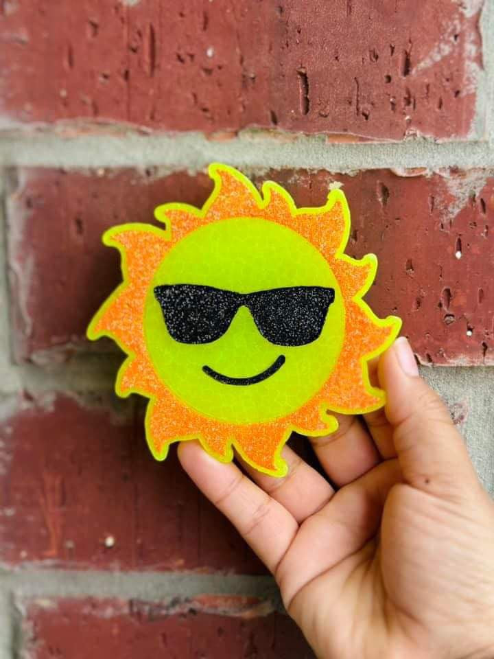 Sun with Glasses Freshie Silicone Mold