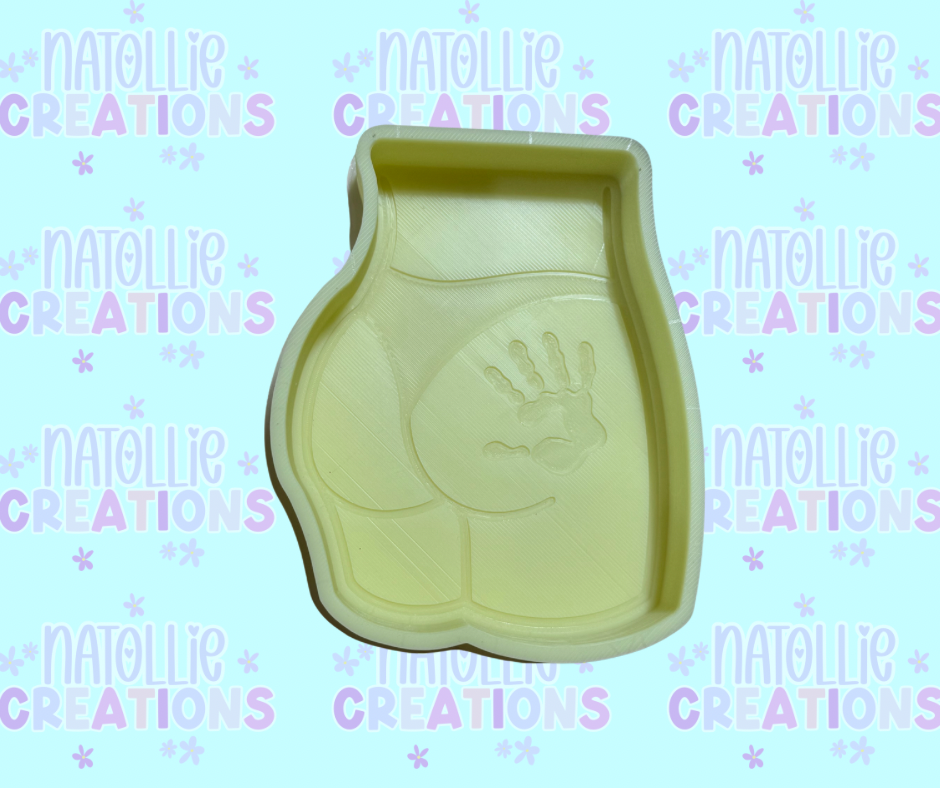Hand Print On Cheek Freshie Silicone Mold