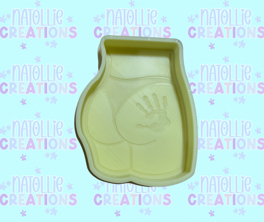 Hand Print On Cheek Freshie Silicone Mold