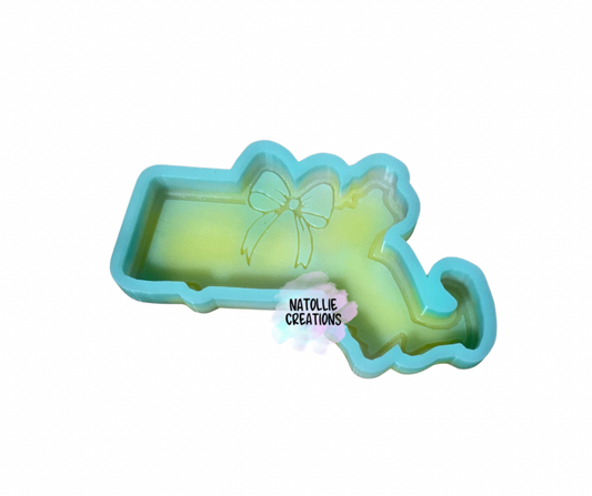 Massachusetts W/ Bow Freshie Silicone Mold