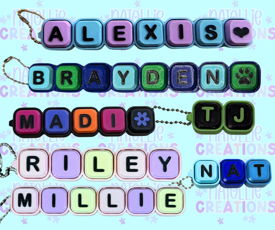 Clicker Name Keychain