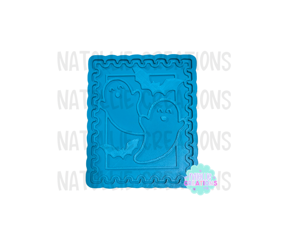 Ghost Stamp Insert Freshie Silicone Mold