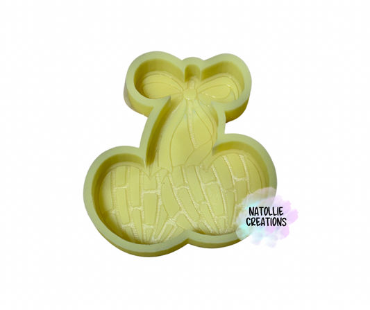 Cherry Concha W/ Bow Freshie Silicone Mold