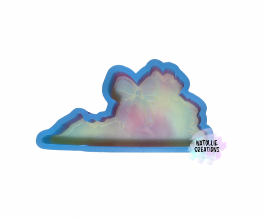 Virginia W/ Bow Freshie Silicone Mold