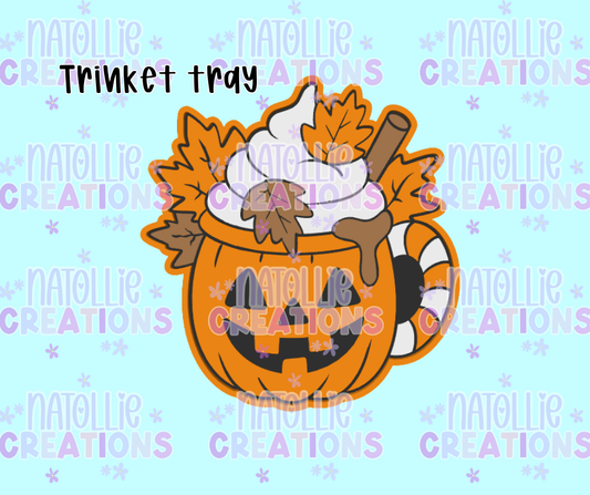 Pumpkin Latte Trinket Tray