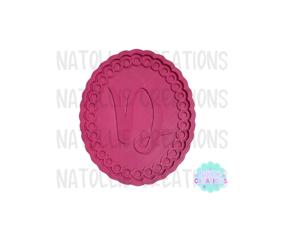 Turquoise Beaded Oval + Inserts Freshie Silicone Mold
