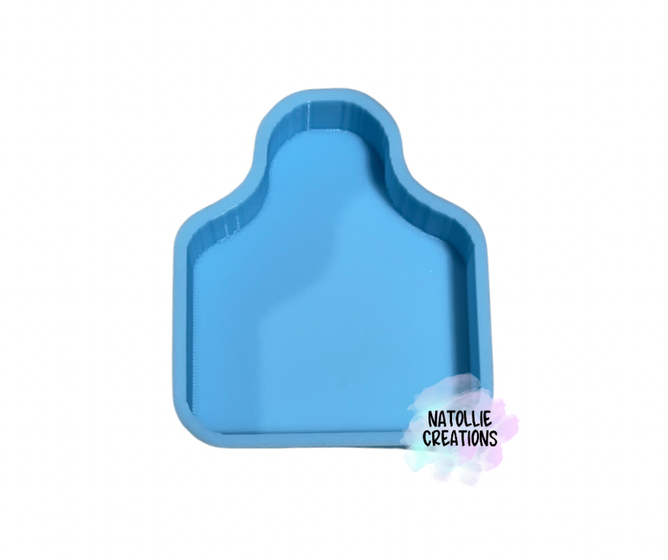 Cow Tag Freshie Silicone Mold