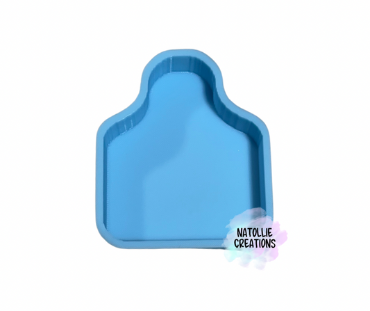 Cow Tag Freshie Silicone Mold