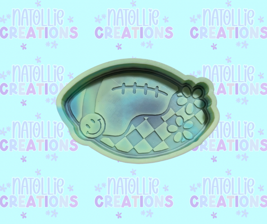 Retro Football Freshie Silicone Mold