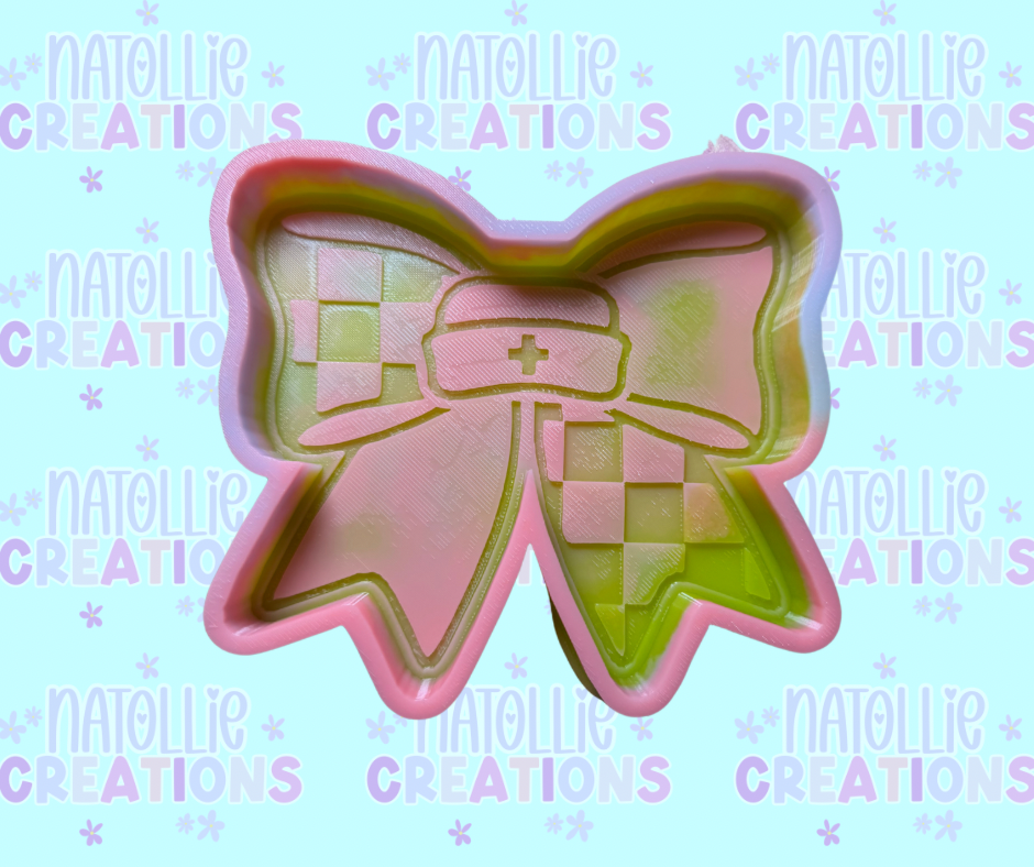 Nurse Hat Bow Freshie Silicone Mold