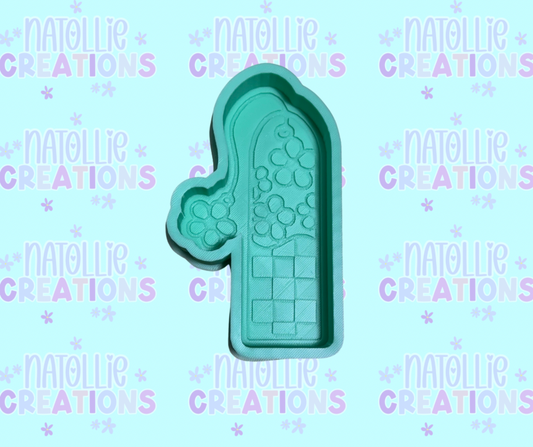 Floral Bookmark Freshie Silicone Mold