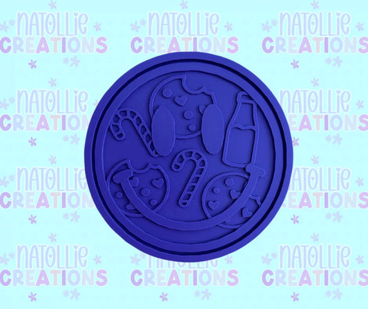 Milk / Cookies Smiley Insert Freshie Silicone Mold