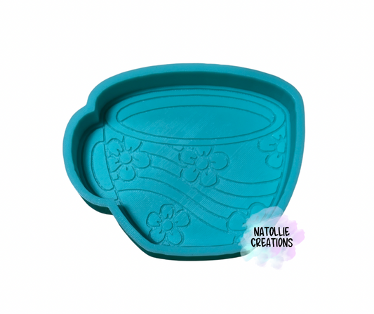 Floral Groovy Coffee Mug Freshie Silicone Mold