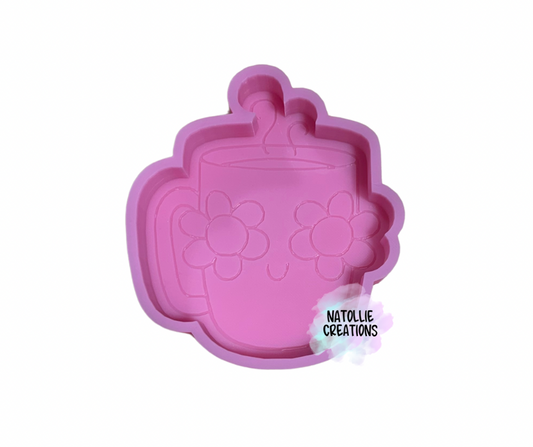 Groovy Coffee Cup Freshie Silicone Mold