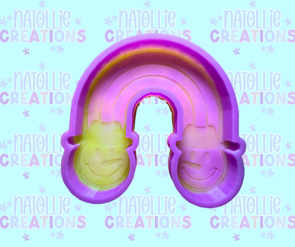 Snowman Rainbow Freshie Silicone Mold