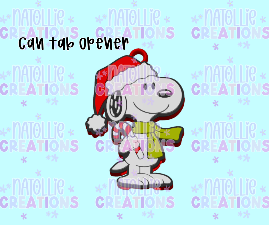 Christmas Snoop Can Tab Opener Keychain