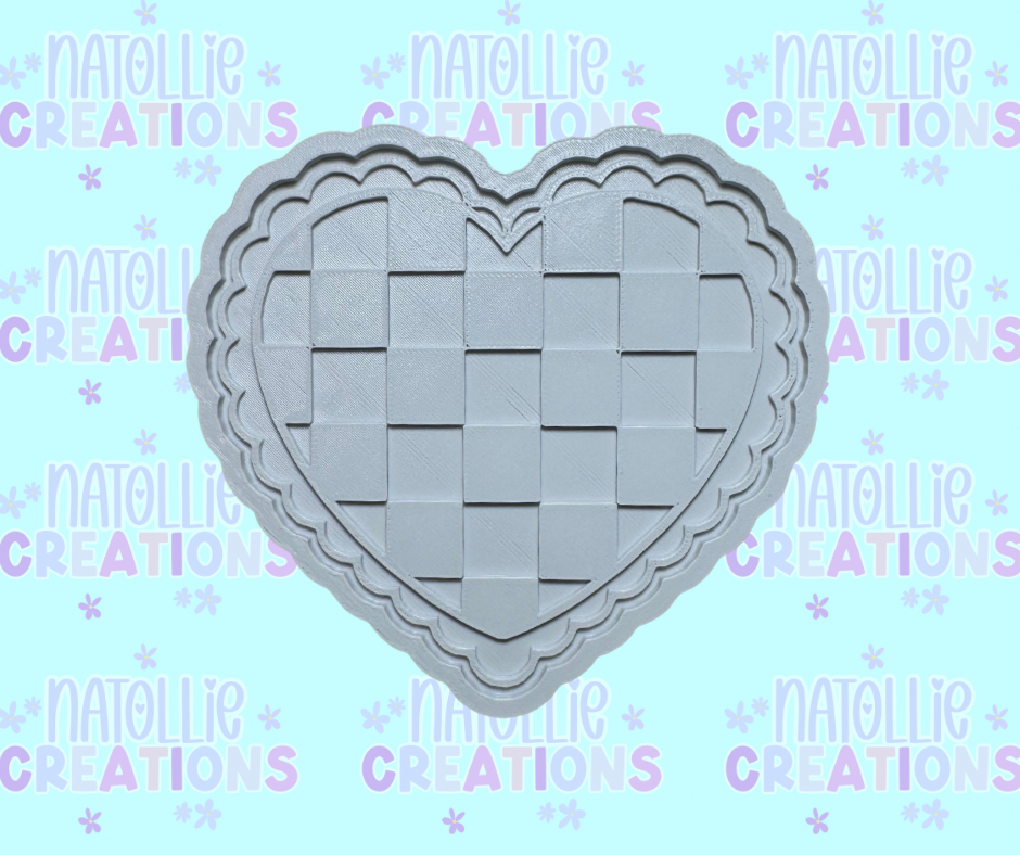 Scalloped Heart + Inserts Freshie Silicone Mold