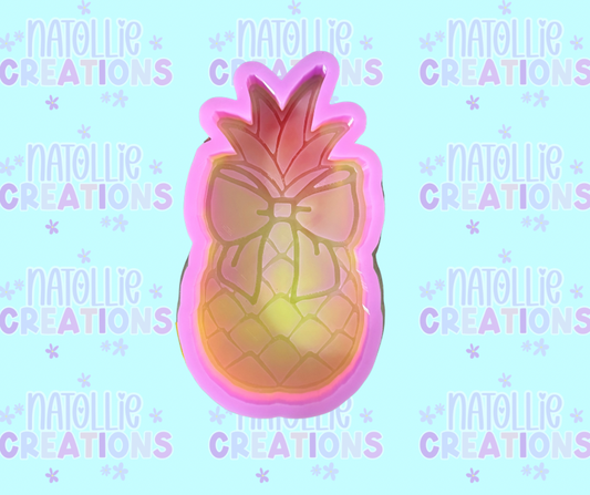 Pineapple W/ Bow Freshie Silicone Mold