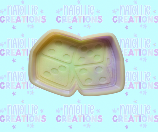 Fuzzy Dice Freshie Silicone Mold