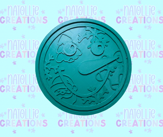 Winter Snowman Smiley Insert Freshie Silicone Mold