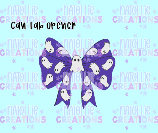 Ghost Bow Can Tab Opener Keychain