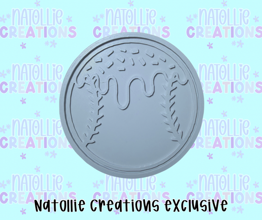 Drip Baseball / Softball Insert Freshie Silicone Mold