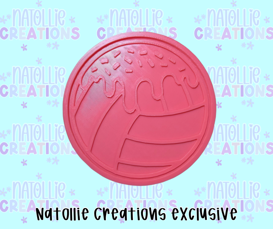 Drip Volleyball Insert Freshie Silicone Mold